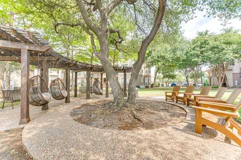 Outdoor Patio at The Brazos, Dallas, Texas