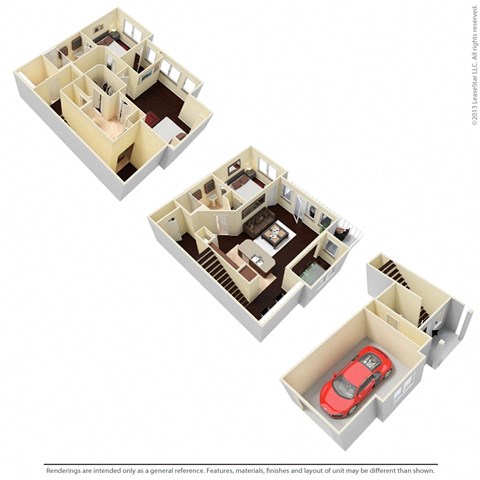 C1TH Floor Plan at Vine + Vail, Grapevine, TX, 76051