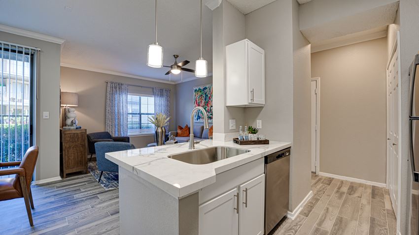 Kitchen Unit Kitchen Unit at Carmel Creekside, Fort Worth, TX - Photo Gallery