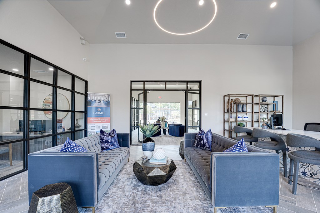 the lobby at the enclave at woodbridge apartments in sugar land, tx  at Carmel Creekside, Texas