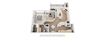 Monterrey Floor Plan 2 Bed, 1 Bath, 910 Sq. Ft.