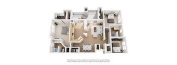 Sonoma Floor Plan 3 Bed 2 Bath, 1,384 Sq. Ft.