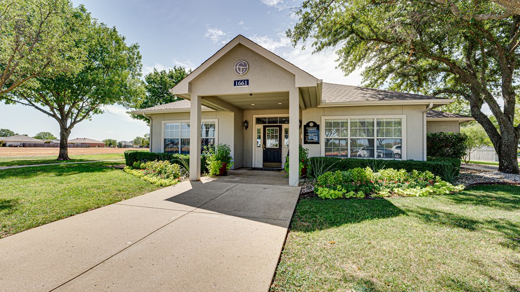Clubhouse Exterior at Cleburne Terrace, Texas
