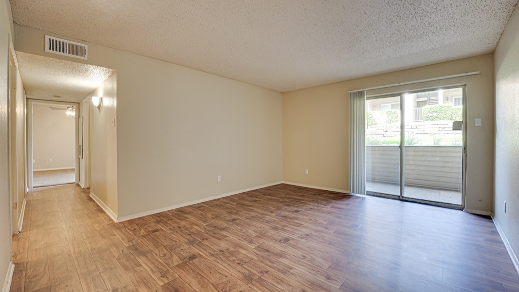 Vacant Living Room at Copper Hill, Bedford, TX, 76021