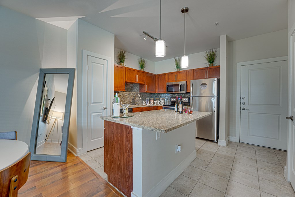 Fully Equipped Kitchen at Easton Apartments, Dallas, Texas