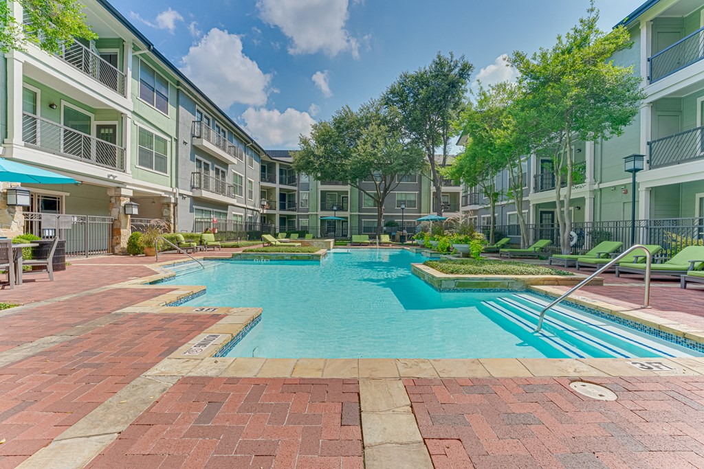 Sparkling Pool at Easton Apartments, Dallas, TX, 75206