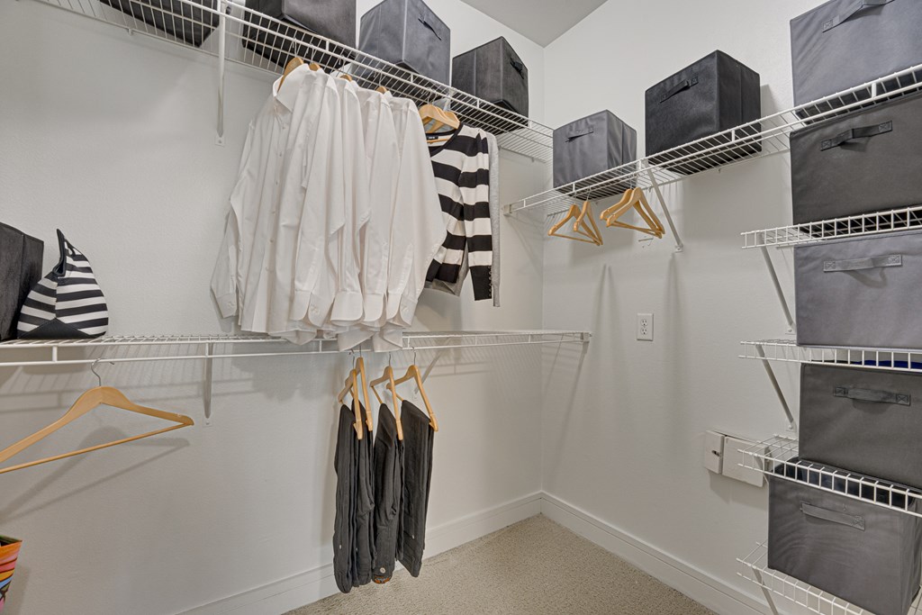 Spacious Closet at Easton Apartments, Dallas, TX