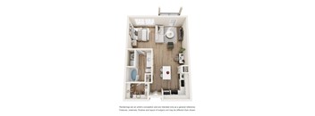 E1 Floor Plan at Easton Apartments, Texas