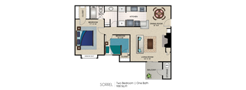 the floor plan of caretta house