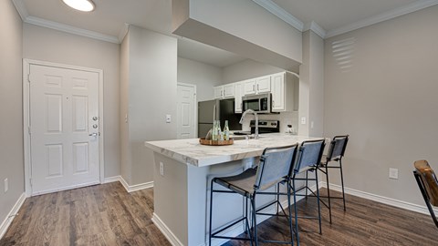 Gourmet Kitchen at Highland Luxury Living, Lewisville, Texas