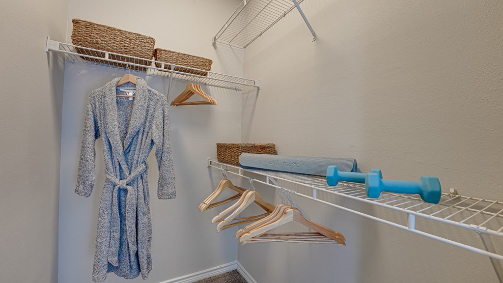 Closet at Highland Luxury Living, Lewisville, Texas