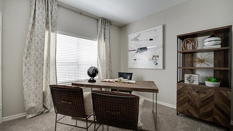 Work Desk at Highland Luxury Living, Lewisville, TX