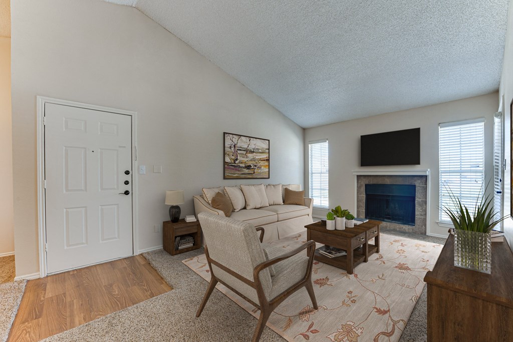 A living room at Hunters Hill, Dallas, TX