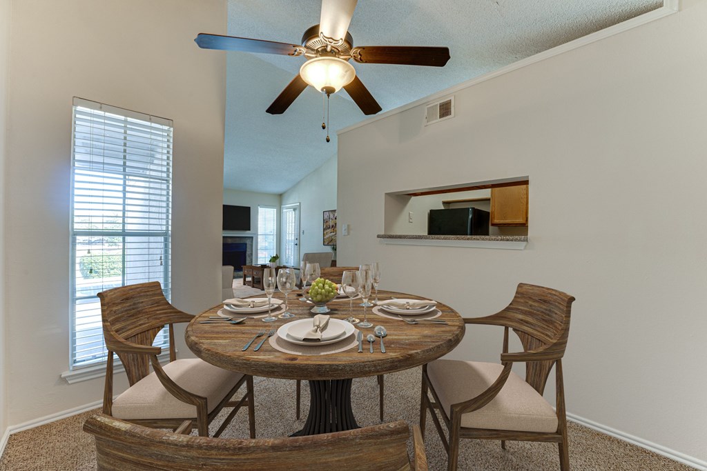 A dining room at Hunters Hill, Dallas, TX