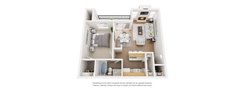 Midway Floor Planat Hunters Hill Apartments, Dallas, 75287