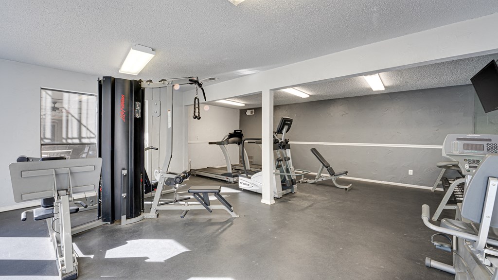 Fitness Center with Equipment at Indian Creek Apartments, Carrollton, 75007