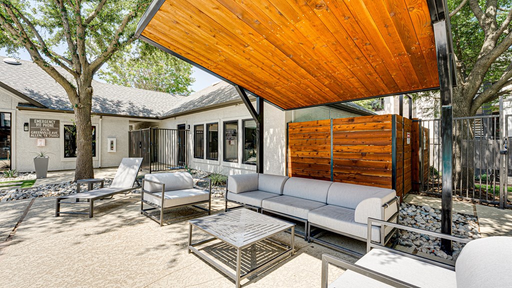 Outdoor Lounge at Knox Allen Station, Texas
