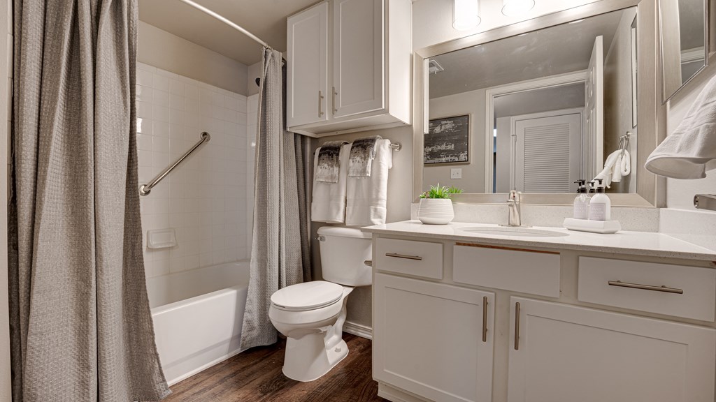 Bathroom With Vanity Lights at Knox Allen Station, Texas