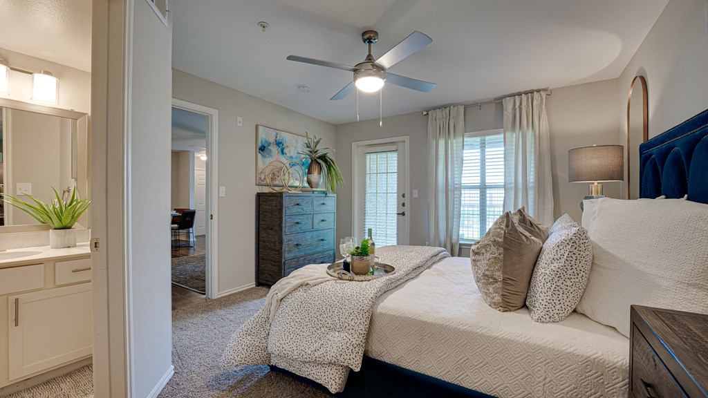 Comfortable Bedroom at Knox Allen Station, Allen, Texas