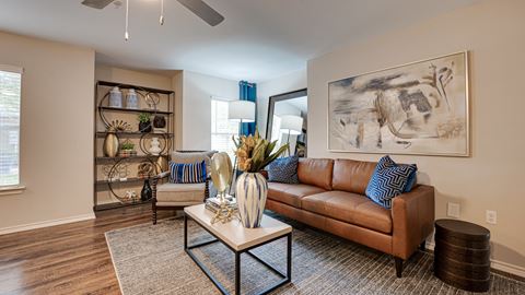 Modern Living Room at Knox Allen Station, Texas, 75002