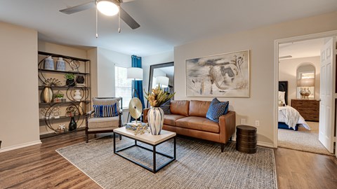 Living Room Interior at Knox Allen Station, Allen, TX, 75002