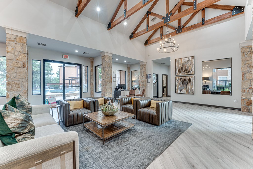 Couch at Limestone Ranch Apartments, Texas