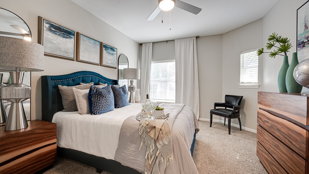 Bedroom With Ceiling Fan Bedroom With Ceiling Fan at Limestone Ranch, Lewisville