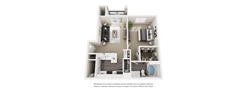 1 bed 1 bath at Limestone Ranch Apartments, Lewisville, TX, 75067