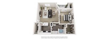 1 bed 1 bath A at Limestone Ranch Apartments, Lewisville, TX