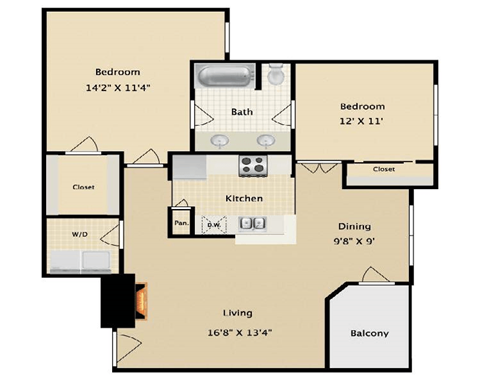 Llano Floor Plan at The Brazos, Texas, 75287