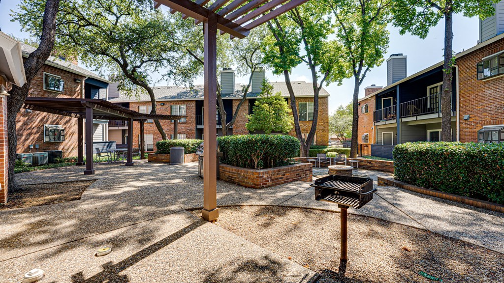 Outside area at The Manhattan Apartments, Dallas, TX, 75252