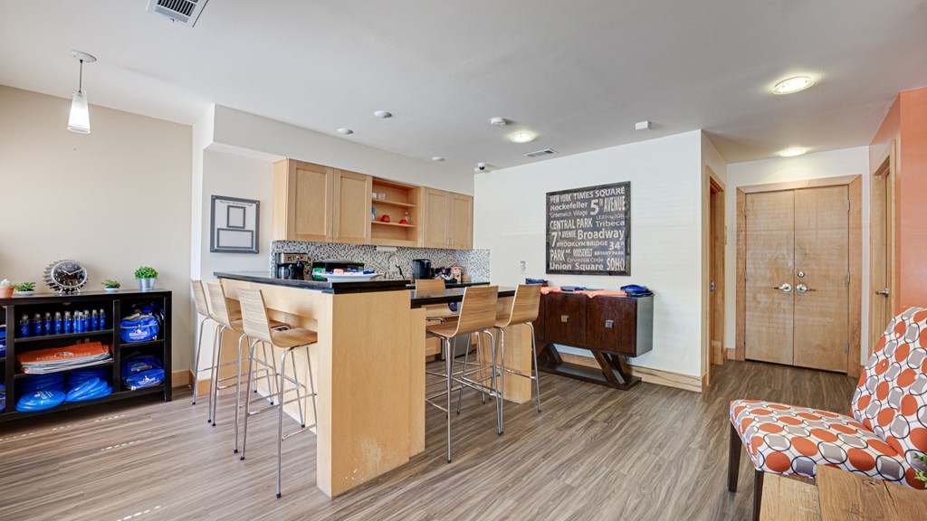 Kitchen at The Manhattan Apartments, Dallas, TX
