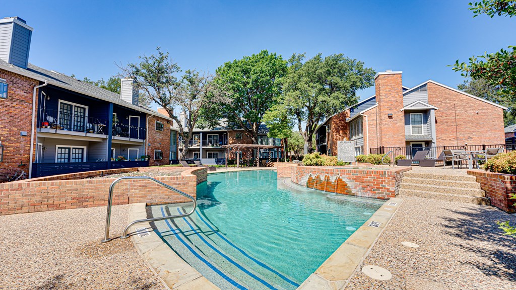 Top pool view at The Manhattan Apartments, Dallas