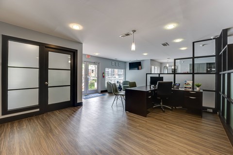 Work Spaces at The Manhattan Apartments, Dallas, TX, 75252