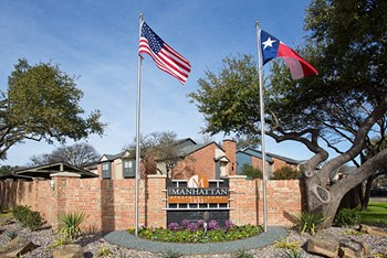 Property Signage at The Manhattan Apartments, Dallas, TX, 75252 - Photo Gallery 21