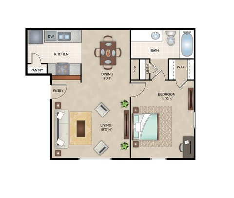 Maple Floor Plan layout  at Arbors Of Cleburne, Cleburne
