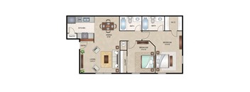 Mulberry floor plan layout at Arbors of Corsicana