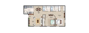 Mulberry floor plan layout  at Arbors Of Cleburne, Cleburne, Texas