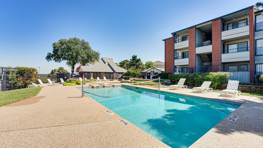 the swimming pool at our apartments at Paces Crossing, Denton