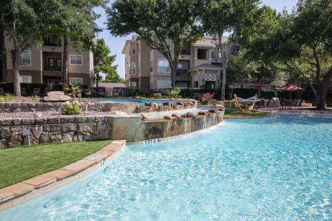 Pool View at The Brazos, Dallas, Texas