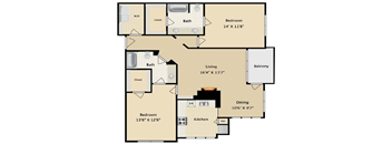 Presidio Floor Plan at The Brazos, Dallas, TX