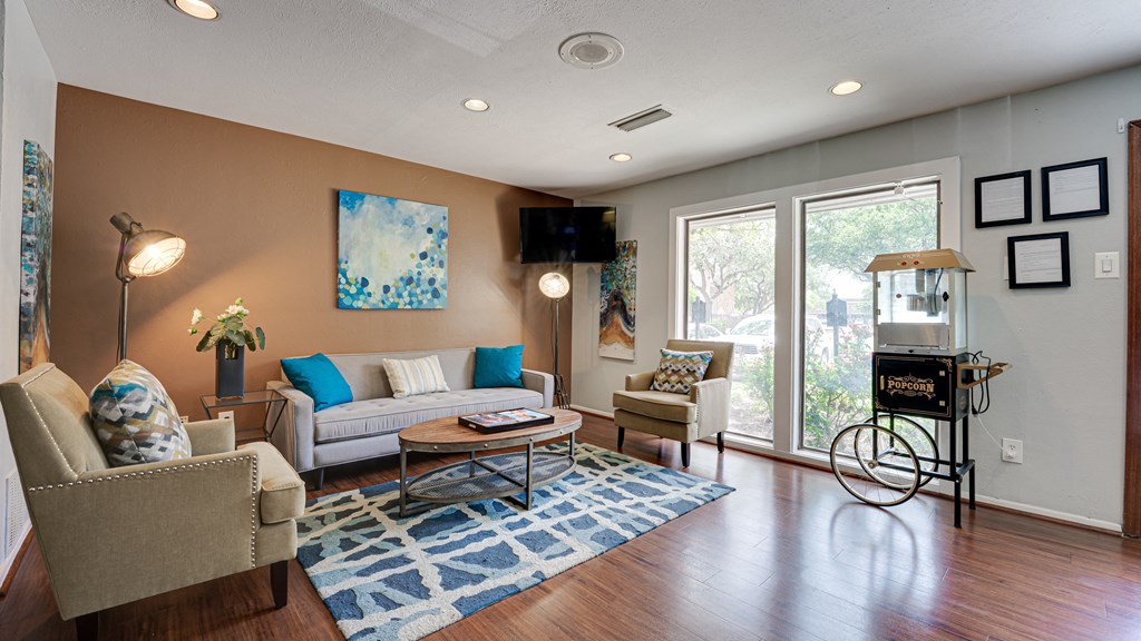 Modern Living Room at Southern Oaks, Fort Worth