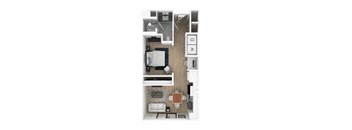Studio 1 bath at Everra Midtown Park Apartments, Texas