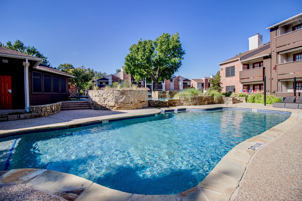 Swimming at Timberglen Apartments, Dallas, Texas