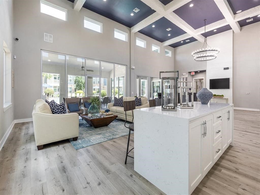 Community Clubhouse at Delray Apartments, Houston, 77077