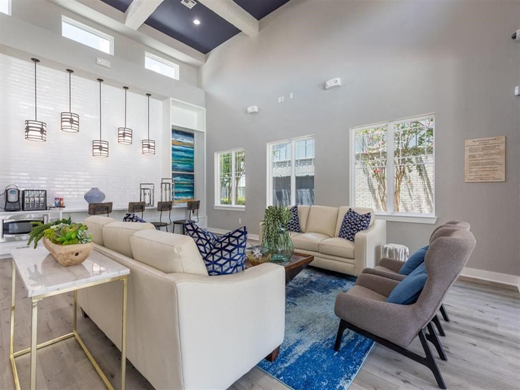 Clubhouse Interior at Delray Apartments, Houston, Texas