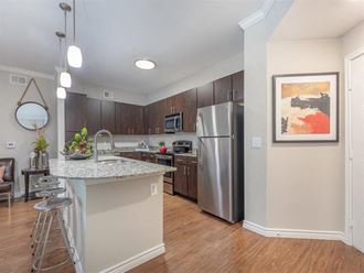 Fully Equipped Kitchen at Delray Apartments, Houston, TX, 77077