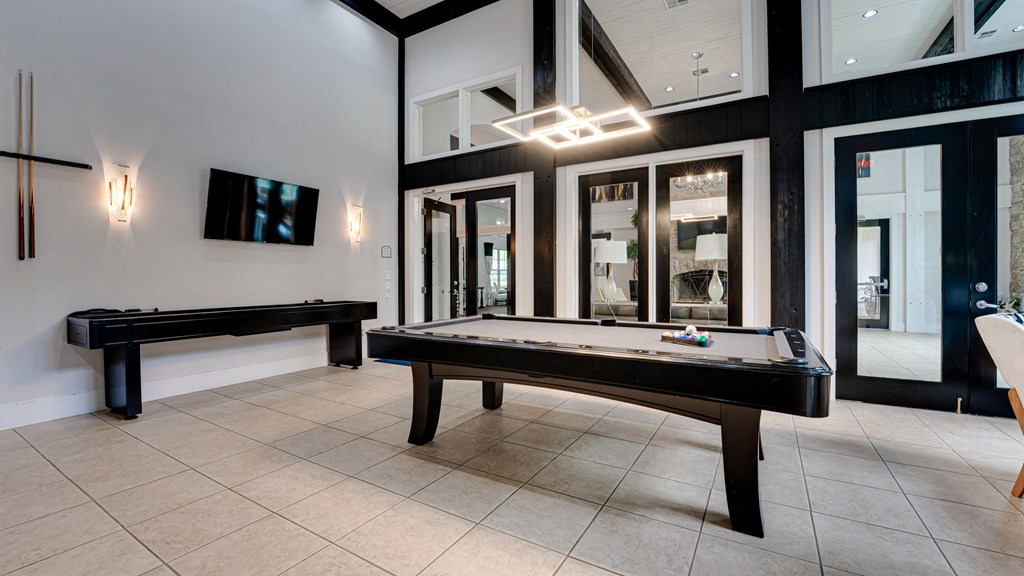 Billiards Table at The Brazos, Texas