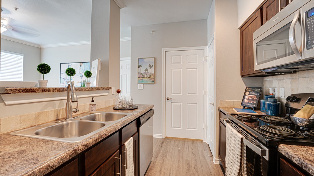 Granite Countertop Kitchen at The Brazos, Dallas, 75287