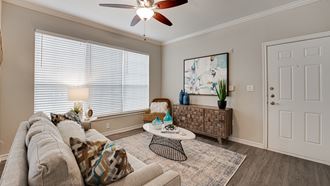 Modern Living Room at The Brazos, Dallas, TX